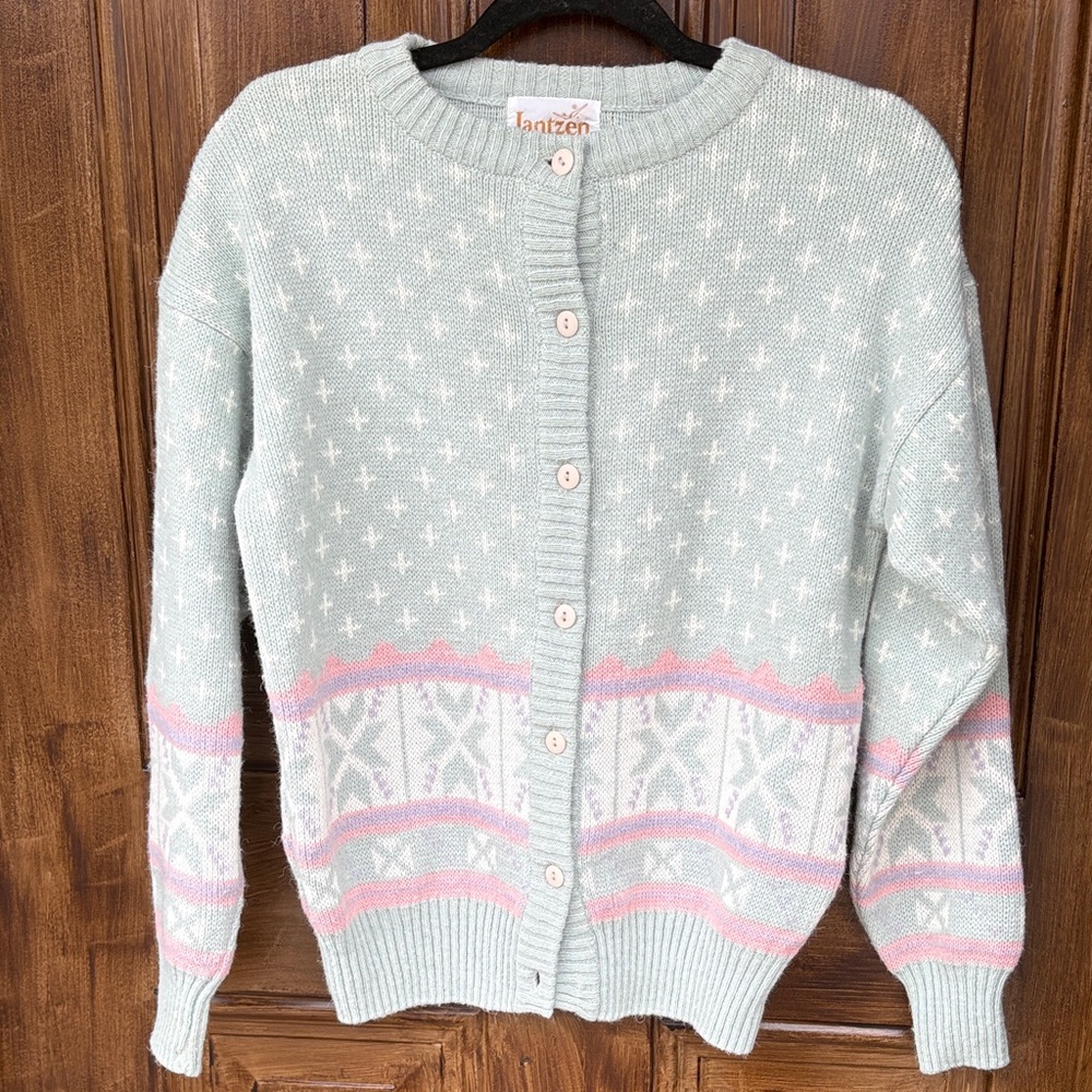 Women's Vintage Jantzen Pastel Sweater size medium